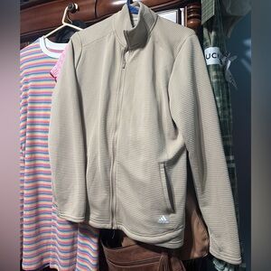 Adidas Tan Ribbed Jacket